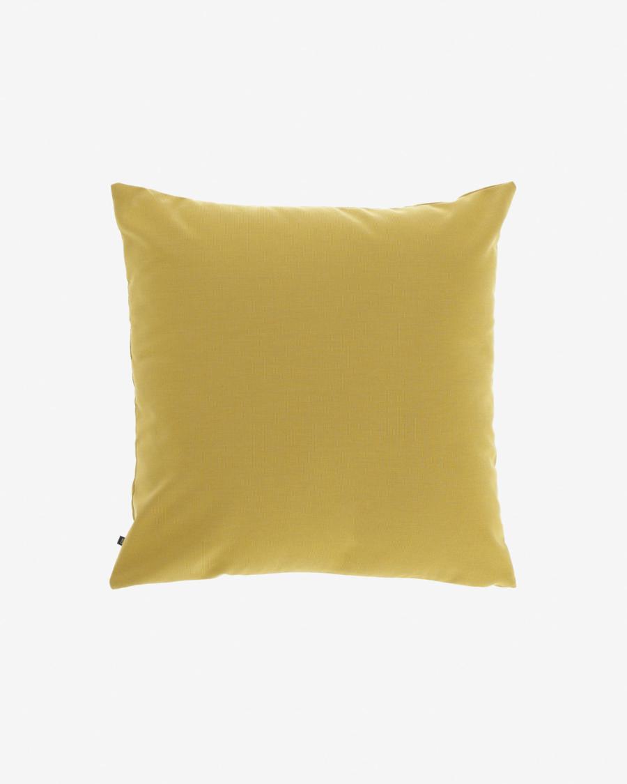 Housse de coussin Nedra 45 x 45 cm moutarde