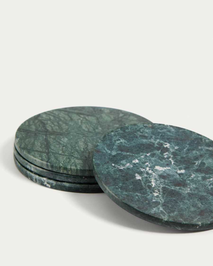 Tressa green 4 coasters set