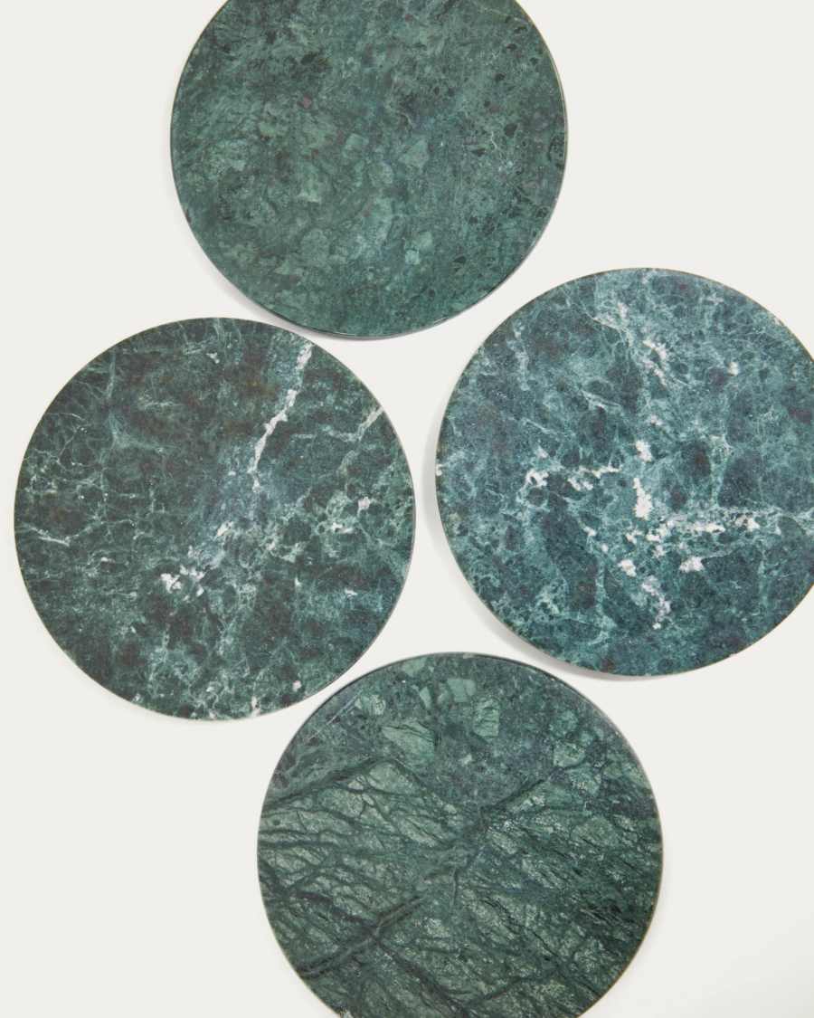 Tressa green 4 coasters set