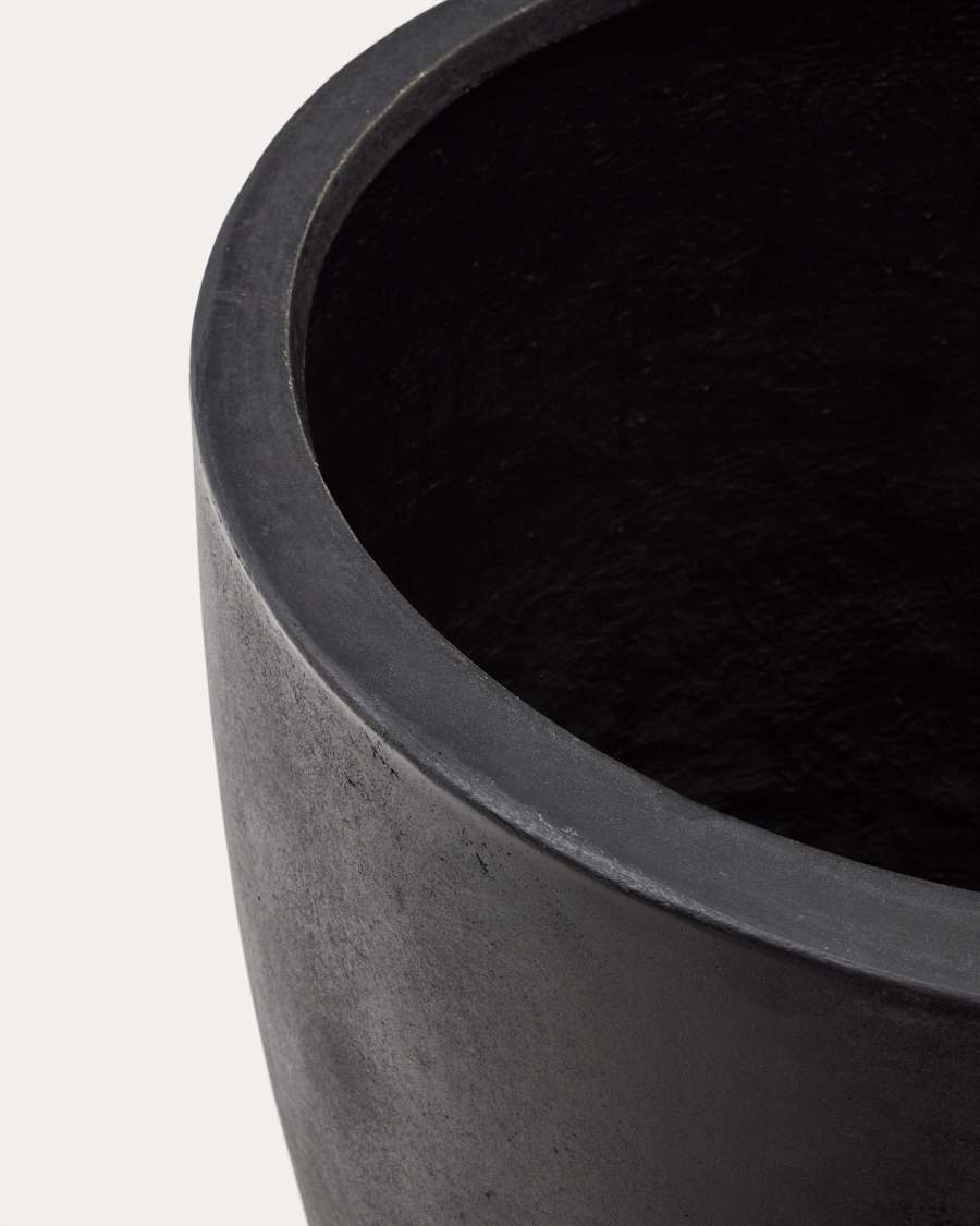 Aiguablava Black Cement Planter Ø 75 cm