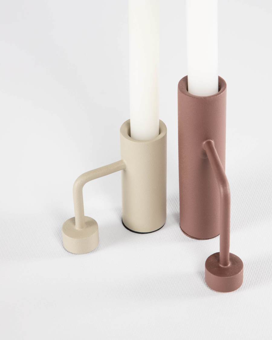 Shania set of two candle holders