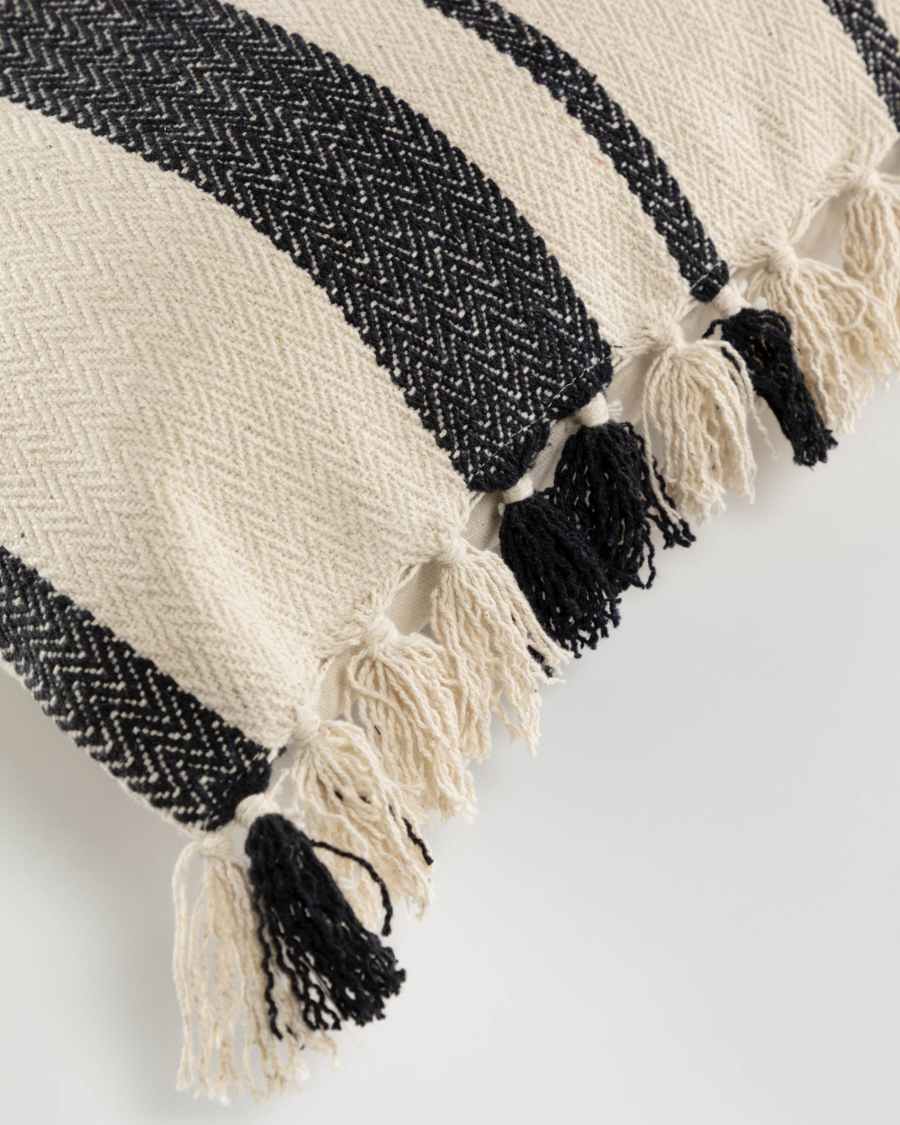 Brafton black stripes cushion cover 45 x 45 cm