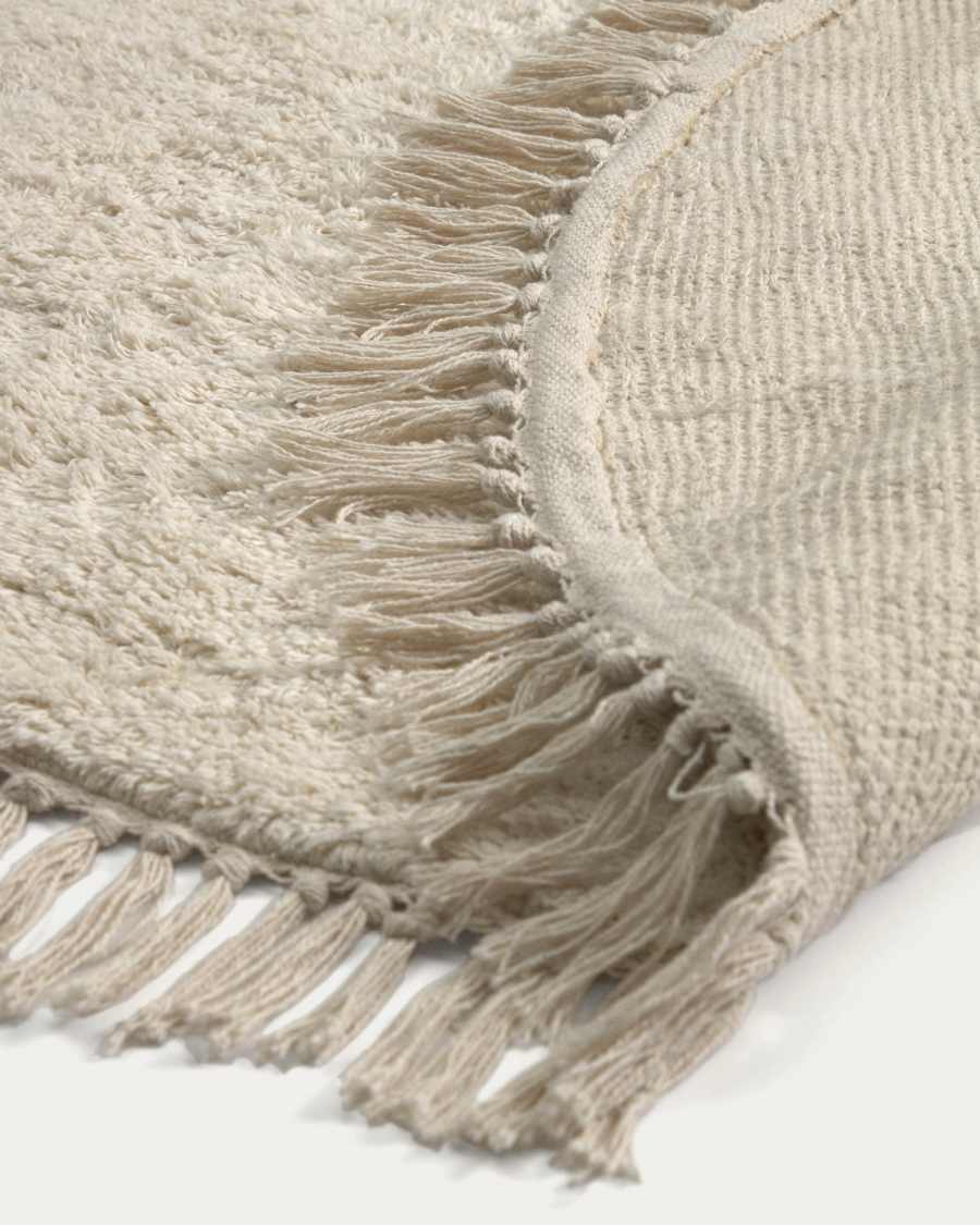 Orwen runder Teppich 100% Baumwolle Ø 100 cm