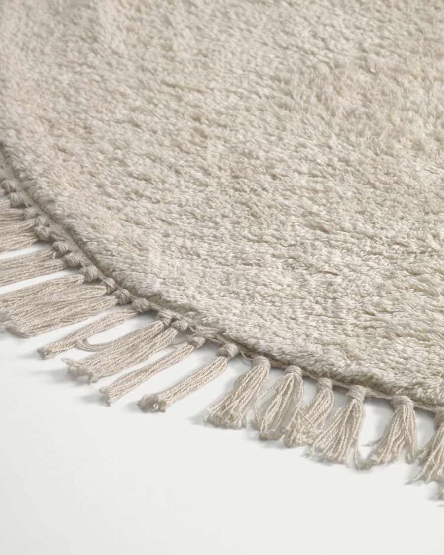 Orwen runder Teppich 100% Baumwolle Ø 100 cm