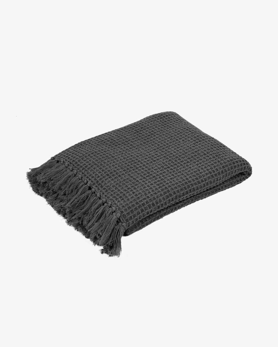 Shallow grey blanket 130 x 170 cm