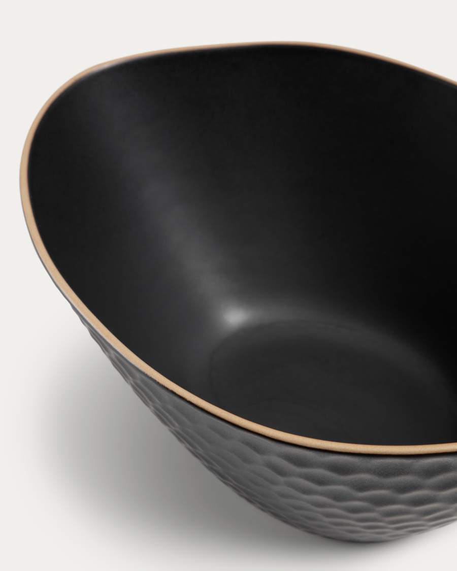 Μεγάλο μπολ Manami, μαύρο κεραμικό