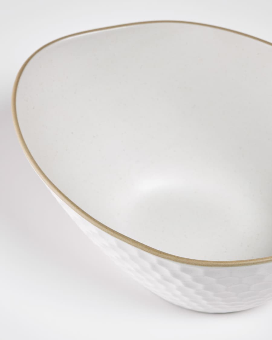Bol Manami grand en céramique blanc
