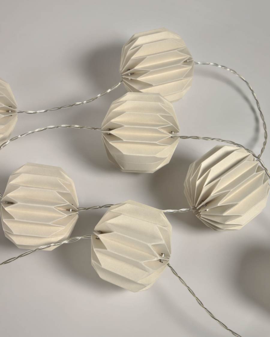 Yulia LED Lichterkette beige 2,5 m