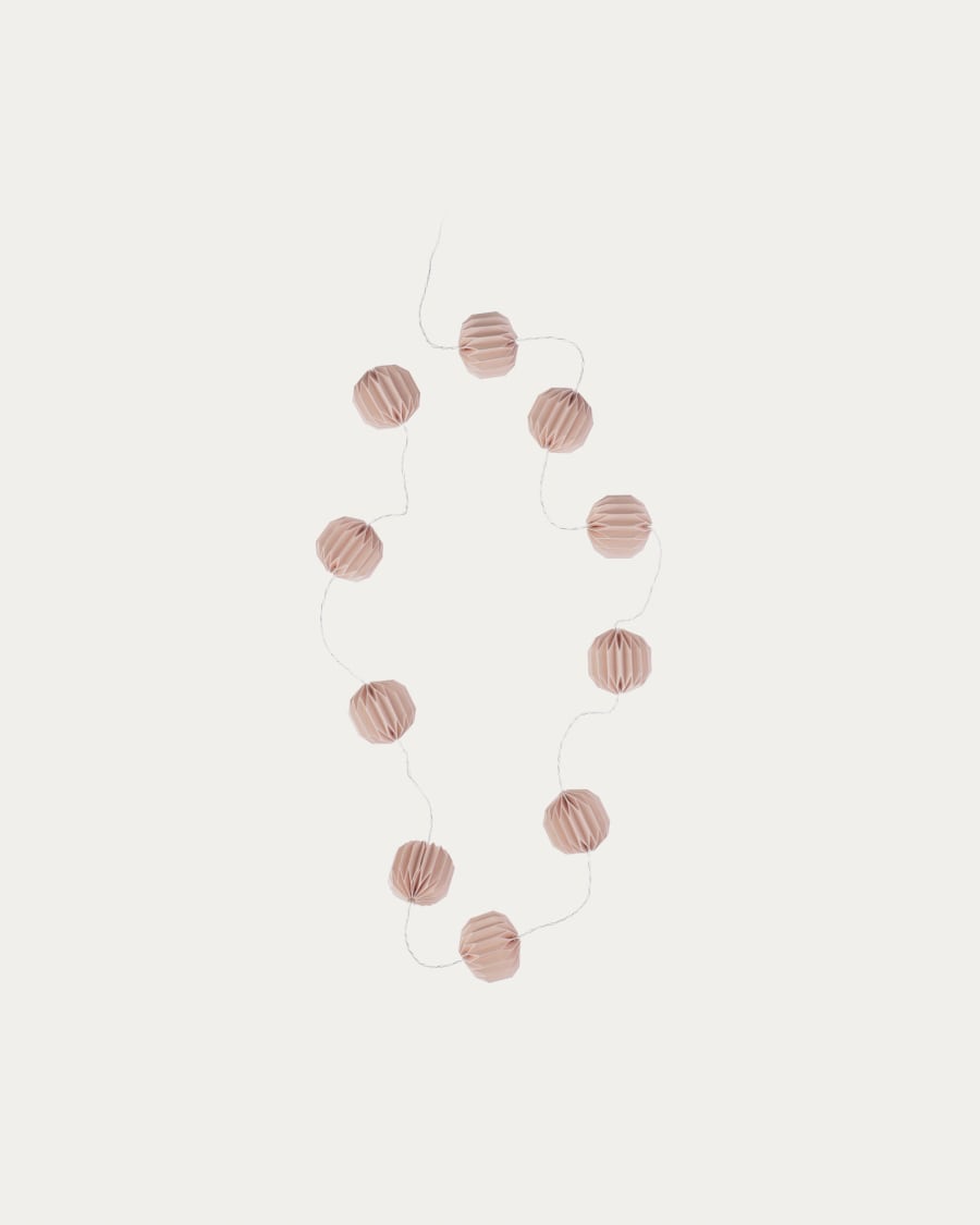 Garlanda lluminosa LED Yulia rosa 2,5 m