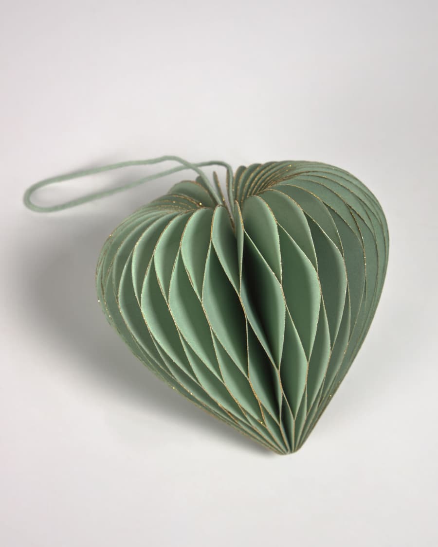 Lot Uriel de 3 décorations sapin de Noël vert