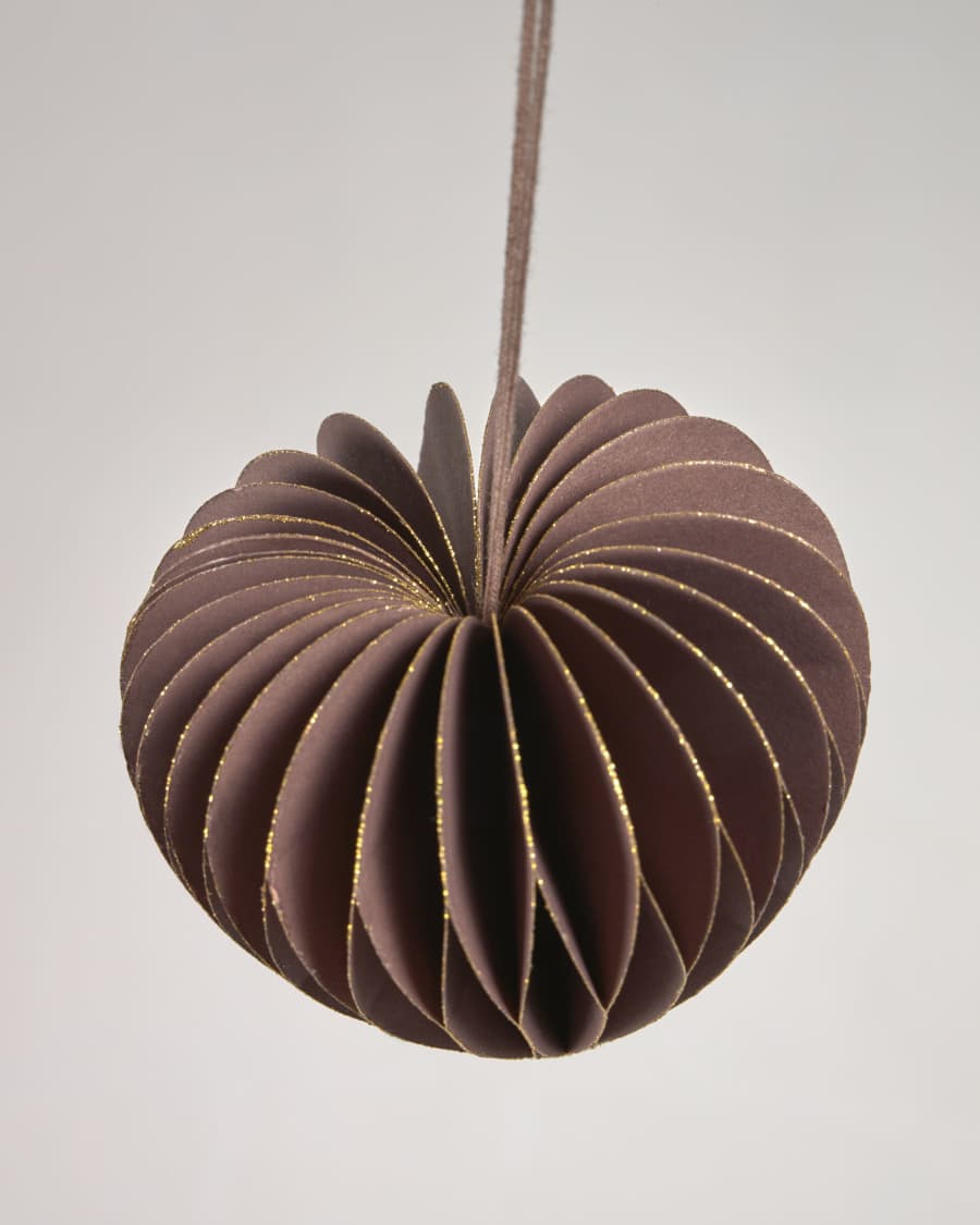 Set Uriel de 3 adornos colgantes decorativos marrón