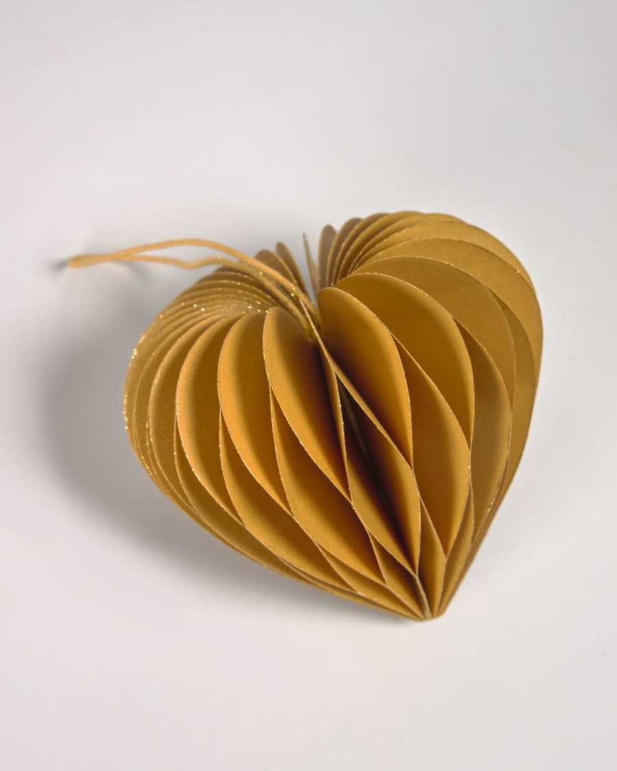 Uriel set of 3 yellow Christmas baubles