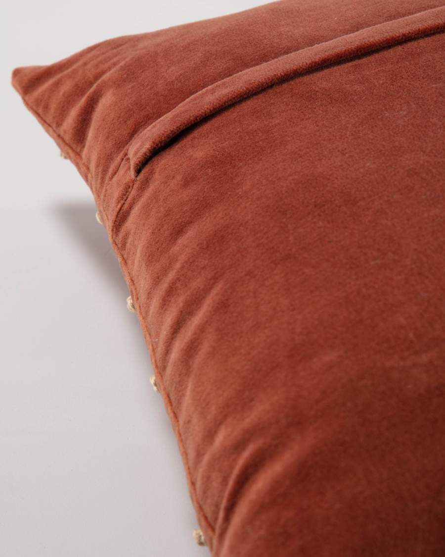 Aines maroon corduroy cushion cover 45 x 45 cm