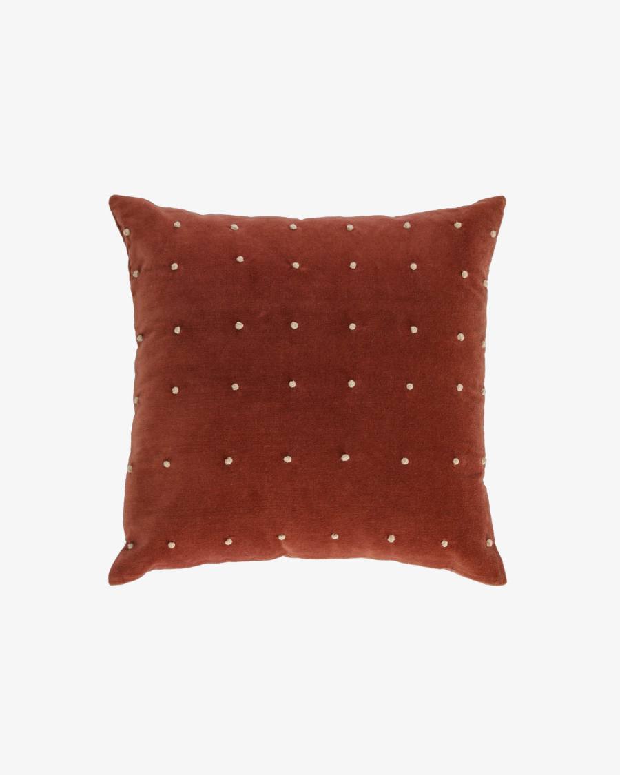 Aines maroon corduroy cushion cover 45 x 45 cm