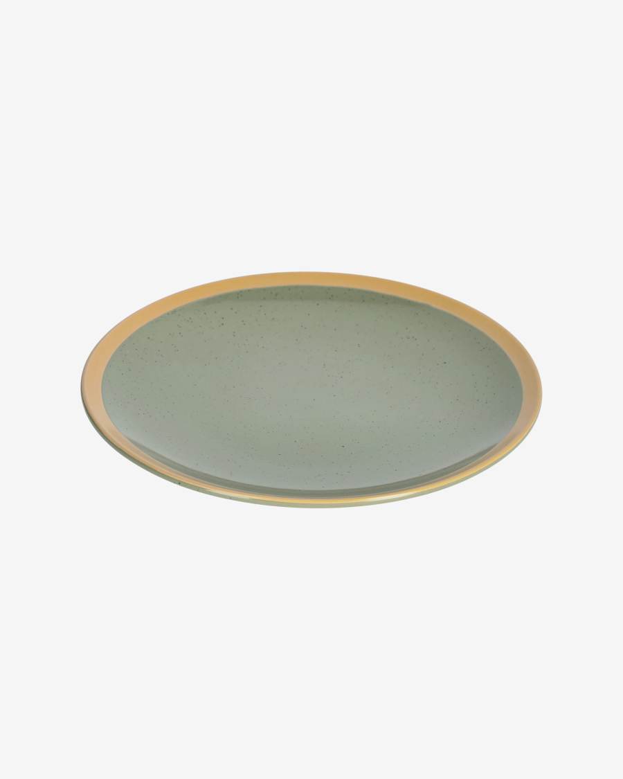 Tilia ceramic plate dark green