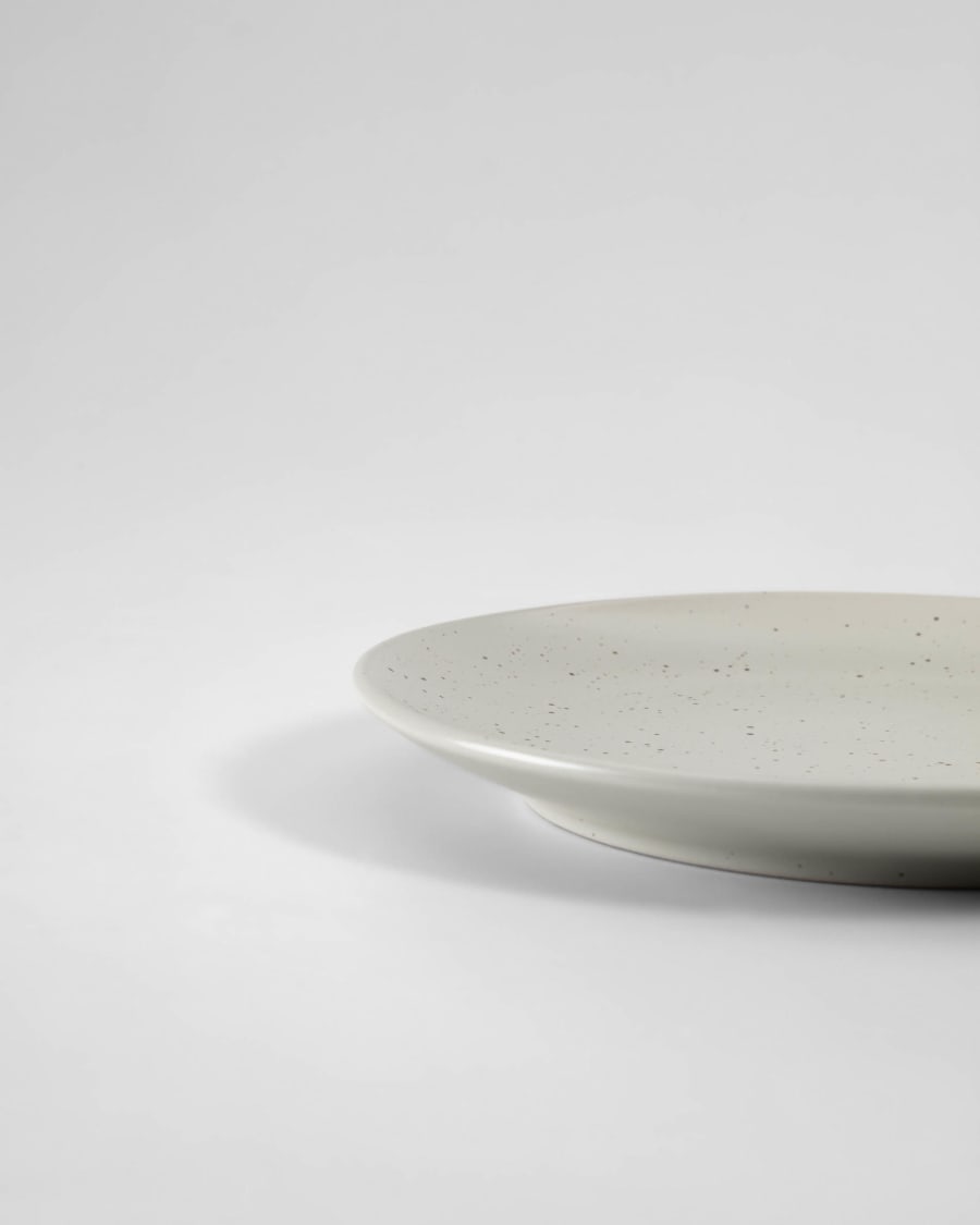 Aratani ceramic dessert plate light grey