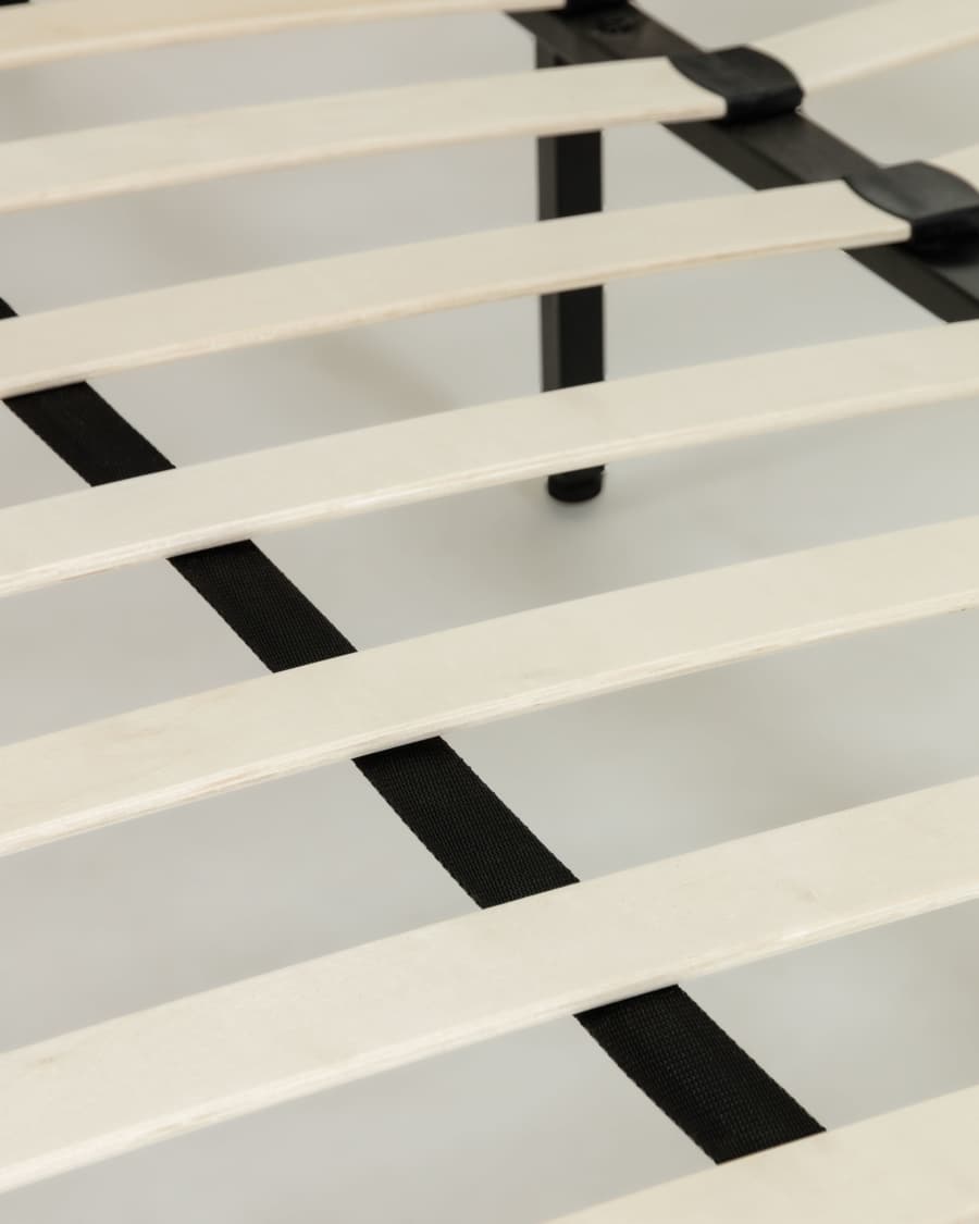 Nelly graues bett 150 x 190 cm