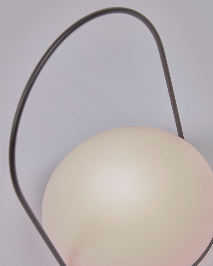 Lampe de table Tea en polyéthylène et métal avec finition noire