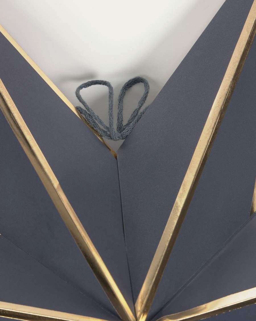 Vica large decorative hanging star in blue