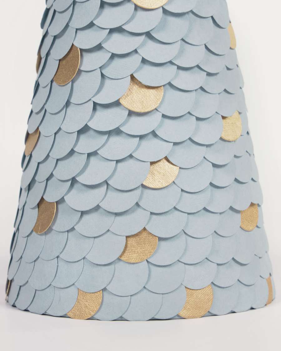 Lot Venetia de 3 sapins de Noël bleu 20 cm 30 cm 45 cm