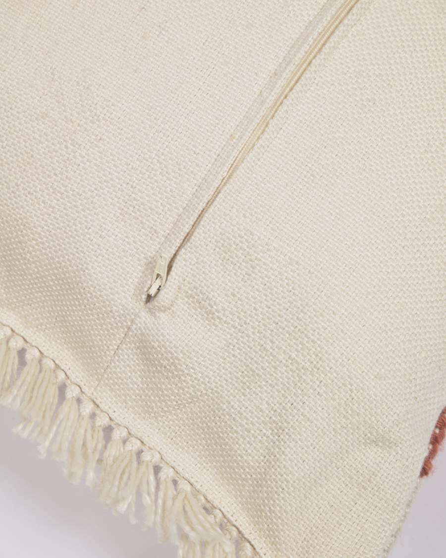 Isaura cushion cover 100% PET in terracotta 45 x 45 cm