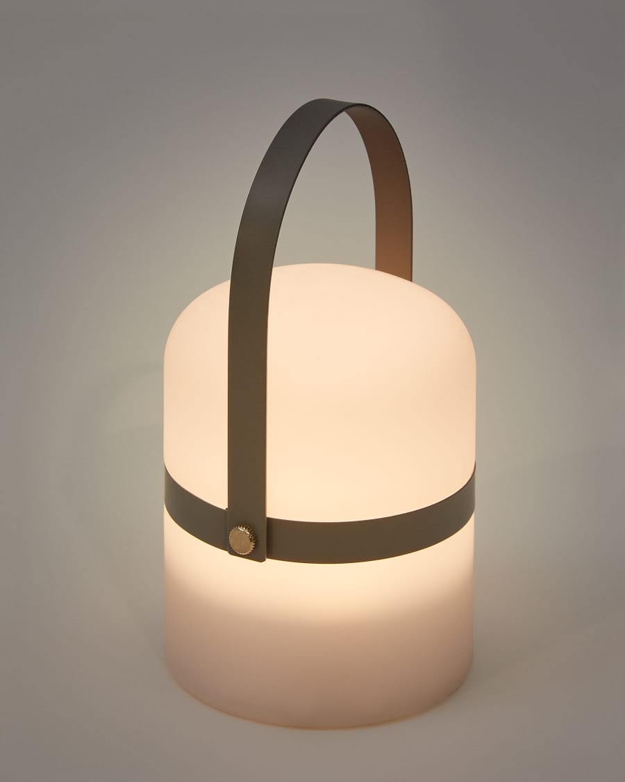 Mini επιτραπέζιο φωτιστικό Ridley, γκρι