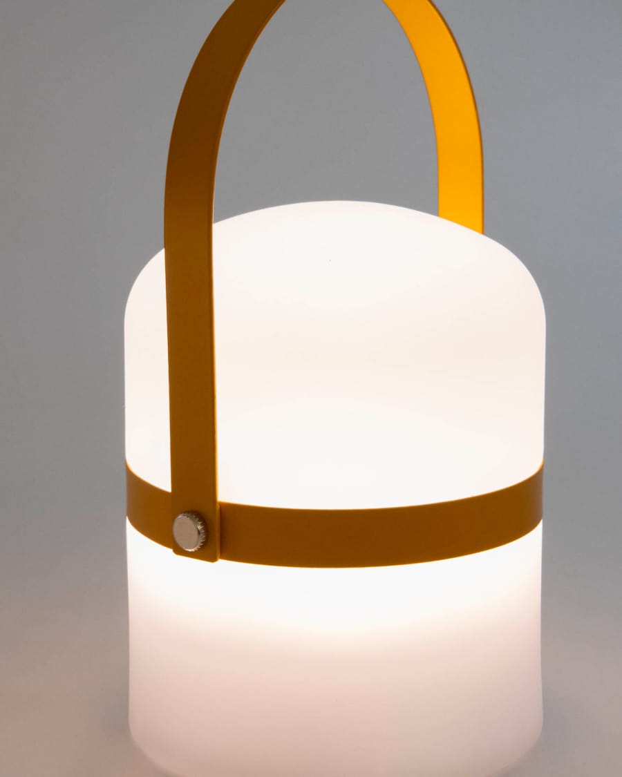 Ridley mustard yellow mini table lamp