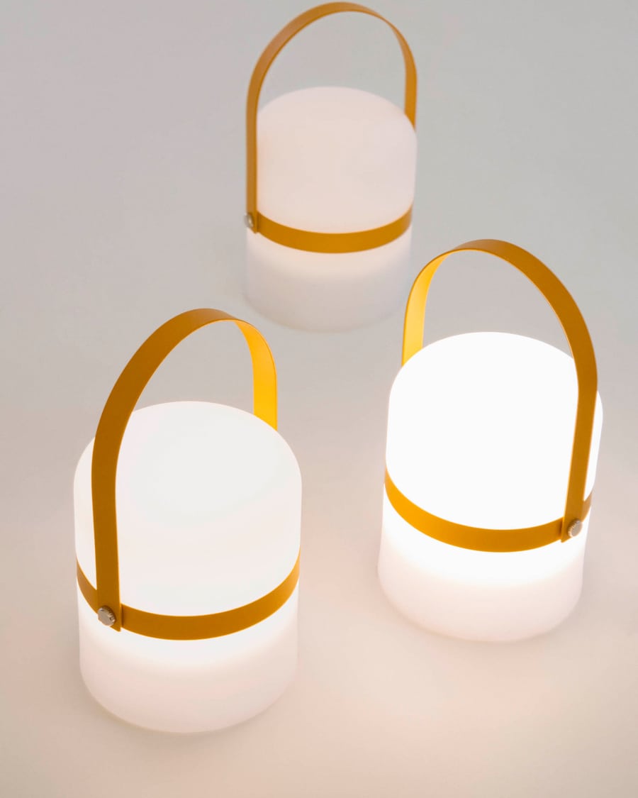 Ridley mustard yellow mini table lamp