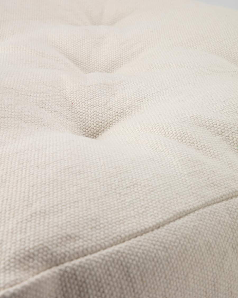 Cuscino da pavimento Sarit bianco 100% cotone 60 x 60 cm