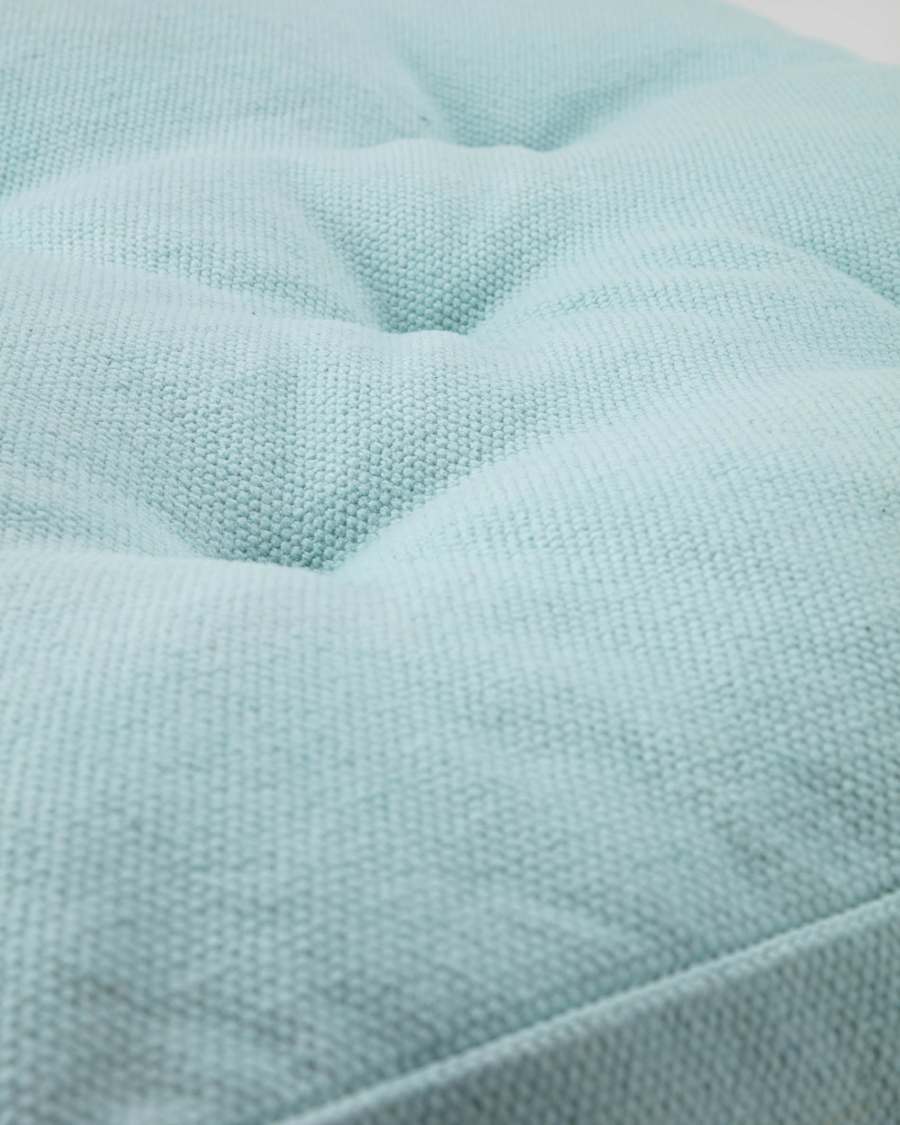 Coussin de sol Sarit 100% coton bleu 60 x 60 cm