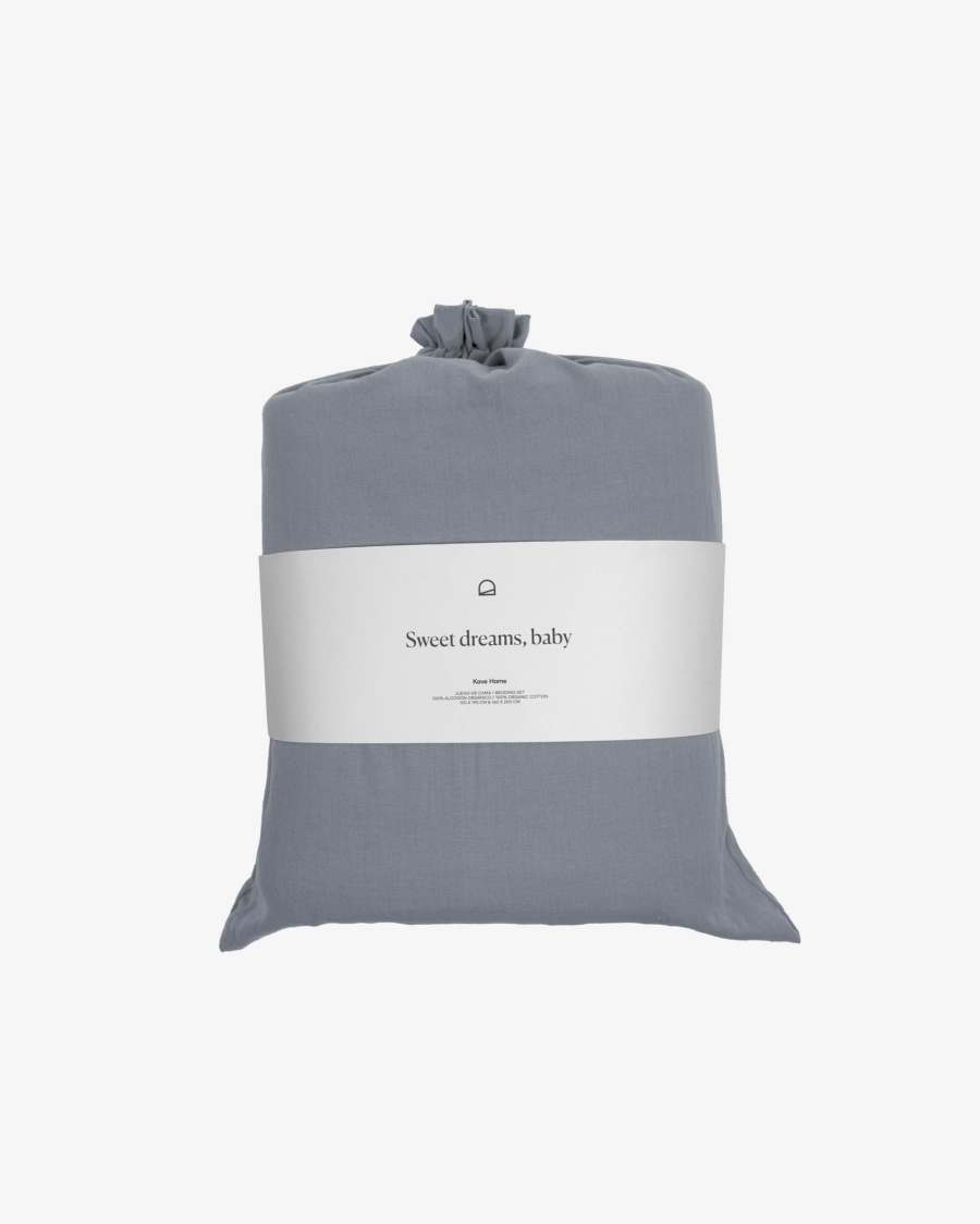 Set Mariel fondo, copripiumino e federa in cotone biologico (GOTS) 180x200 cm