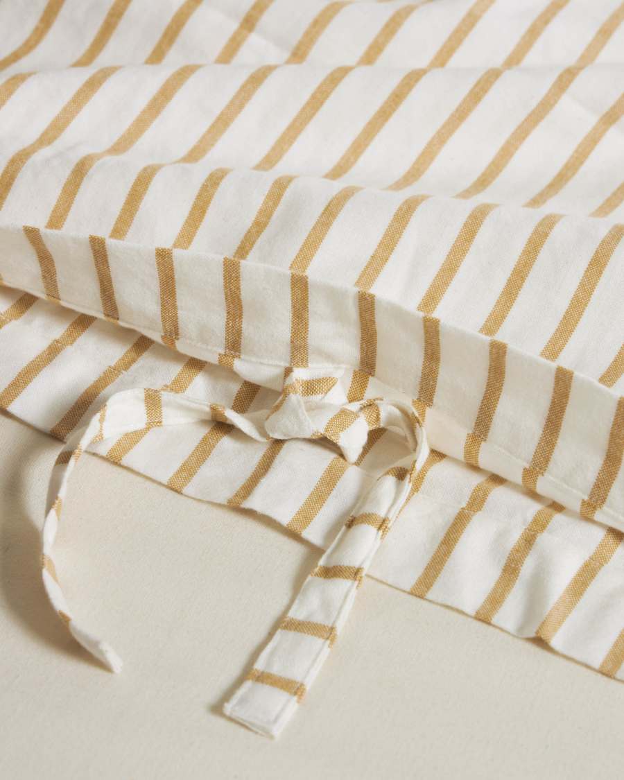 Σετ κλινοσκεπασμάτων Ghia, οργανικό βαμβάκι GOTS, ριγέ, 60 x 120 εκ