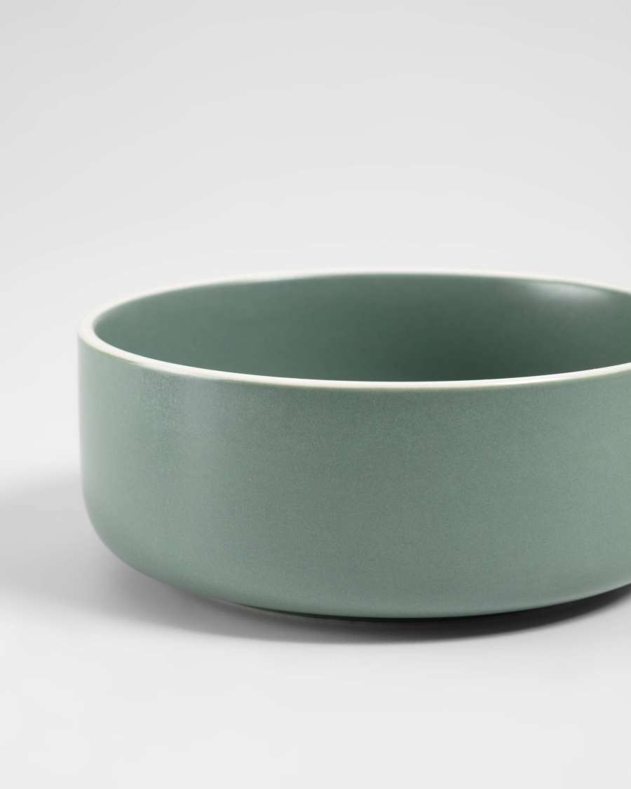 Set di ciotole piccole e grandi Shun in porcellana verde