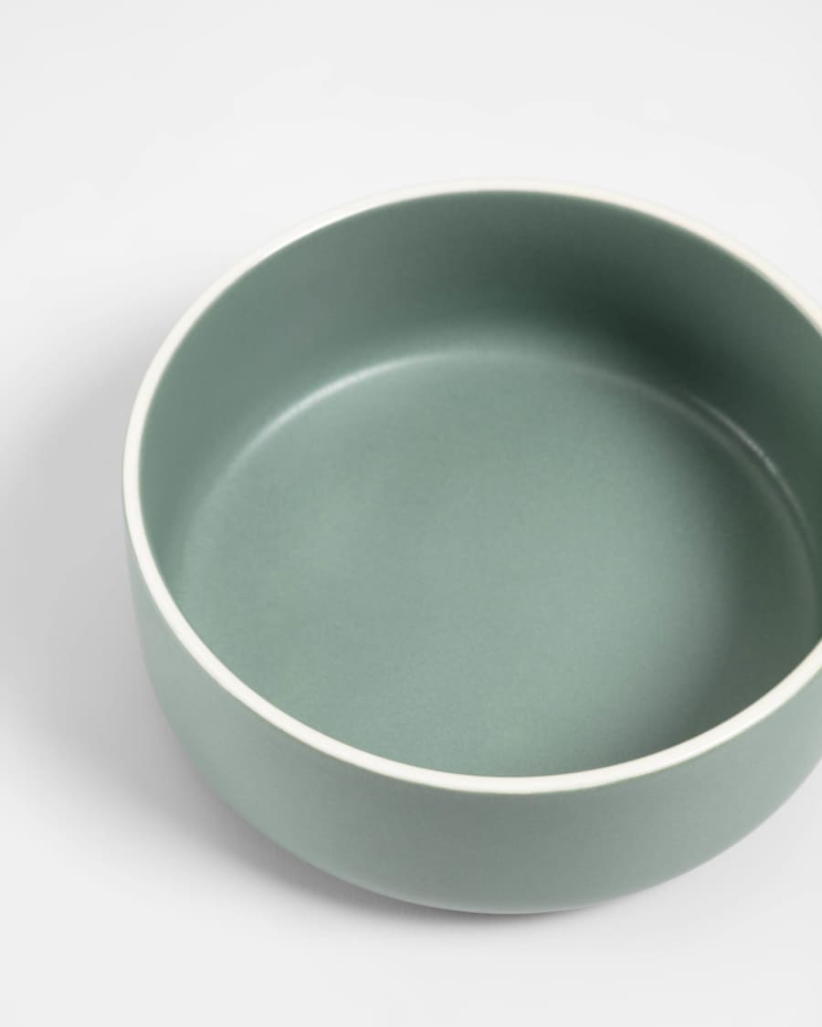Set di ciotole piccole e grandi Shun in porcellana verde