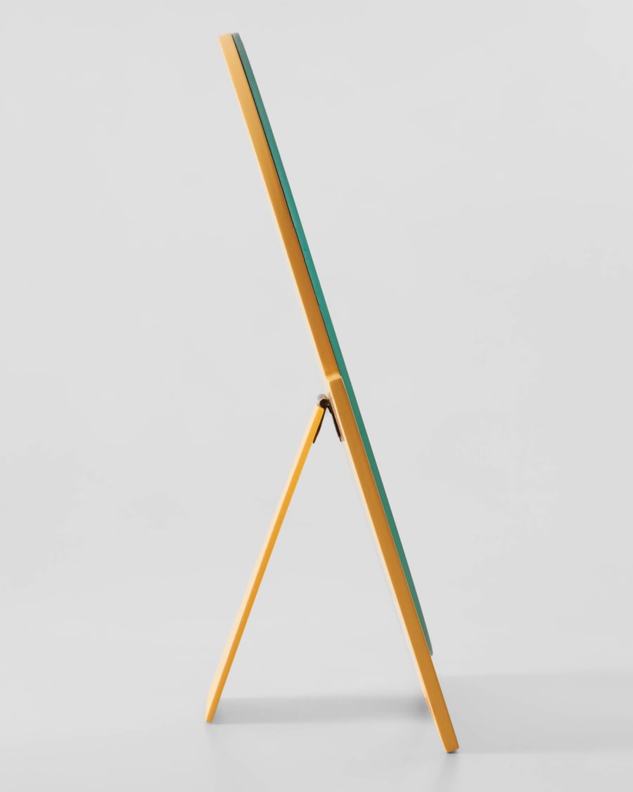 Mica mirror mustard mustard 17 x 25 cm