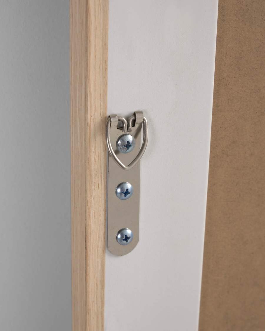 Yvaine wide frame mirror natural finish 52,5 x 152 cm