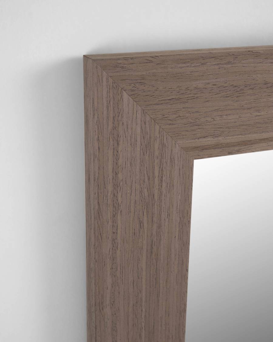 Specchio Yvaine in MDF finitura noce 80,5 x 180,5 cm
