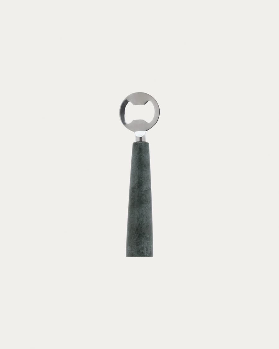 Bluma bottle opener in green marble