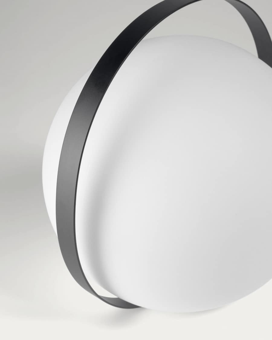 Dinesh table lamp with black steel flex