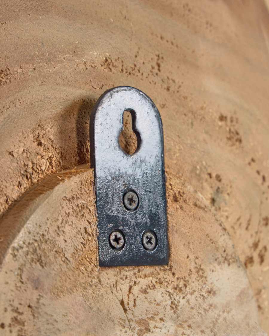 Melya solid munggur wood wall panel Ø 48 cm