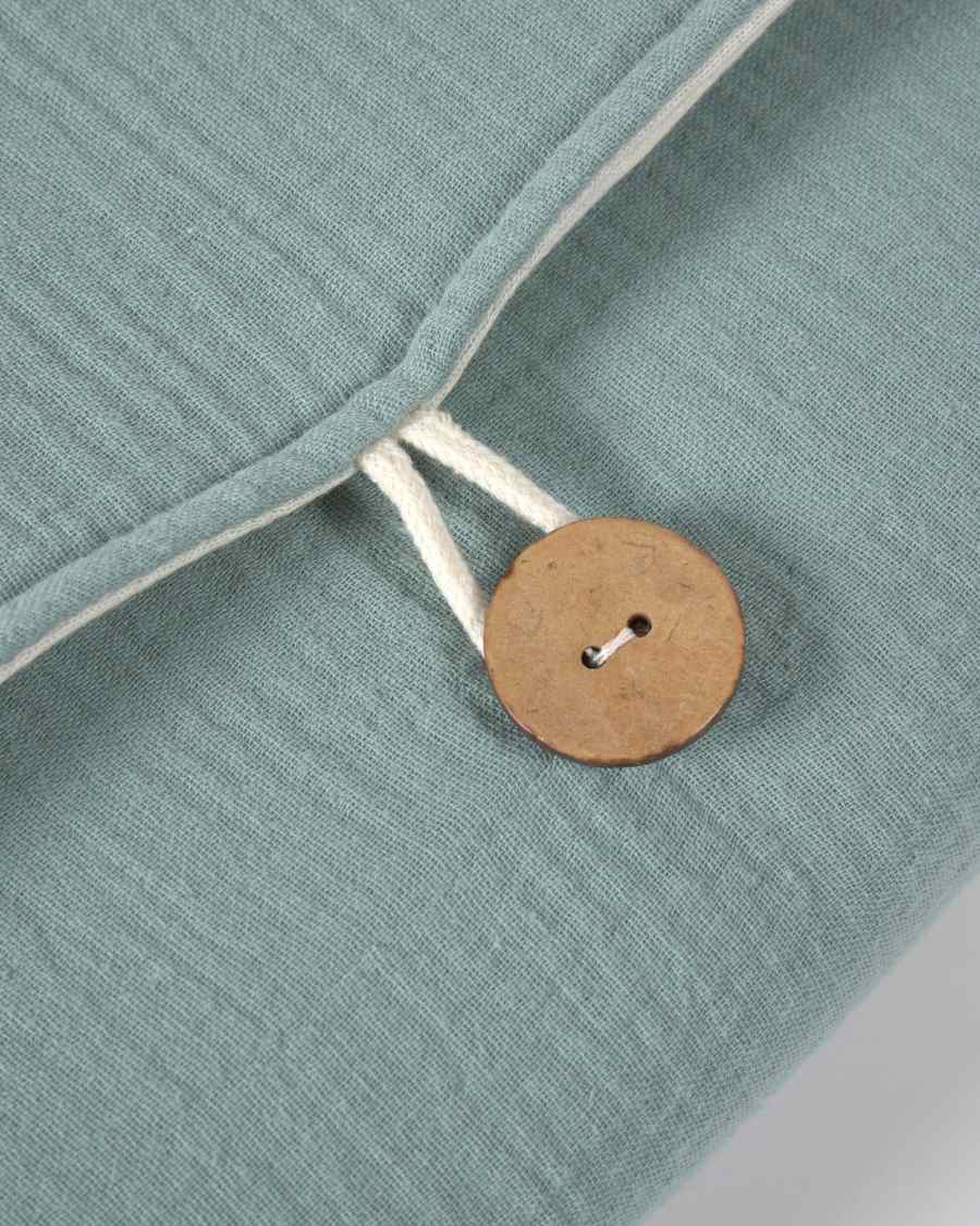 Jeila Reise Wickelunterlage, 100% Bio-Baumwolle (GOTS), türkis