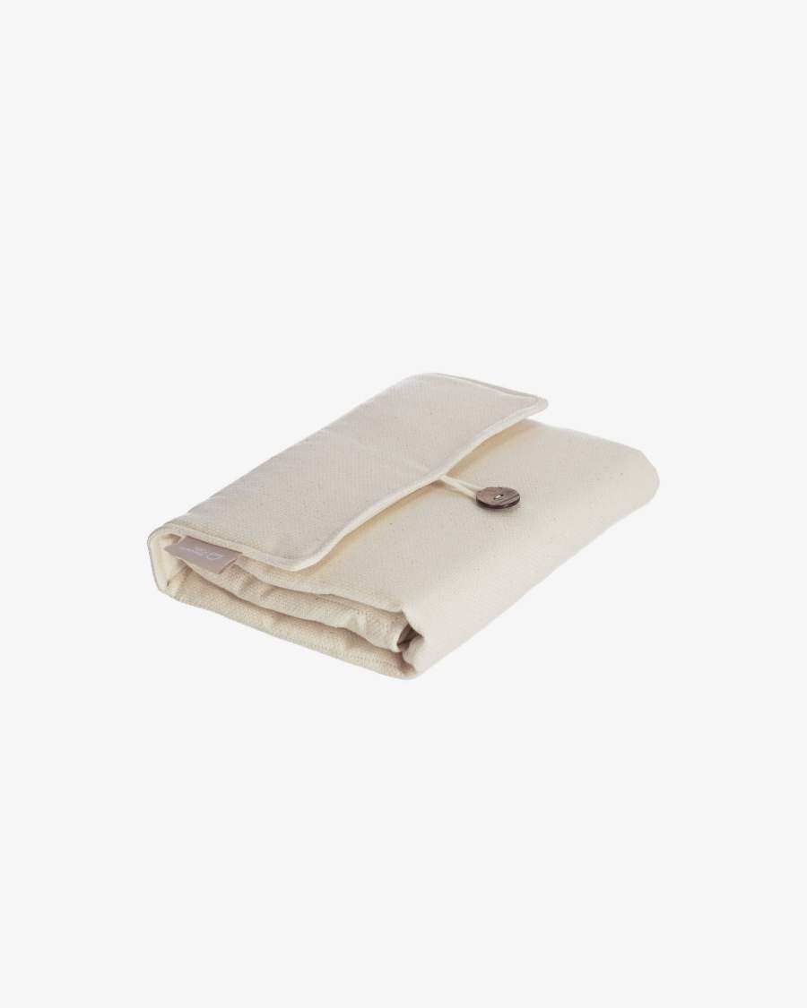 Matelas à langer de voyage Jeila 100% coton bio (GOTS) naturel