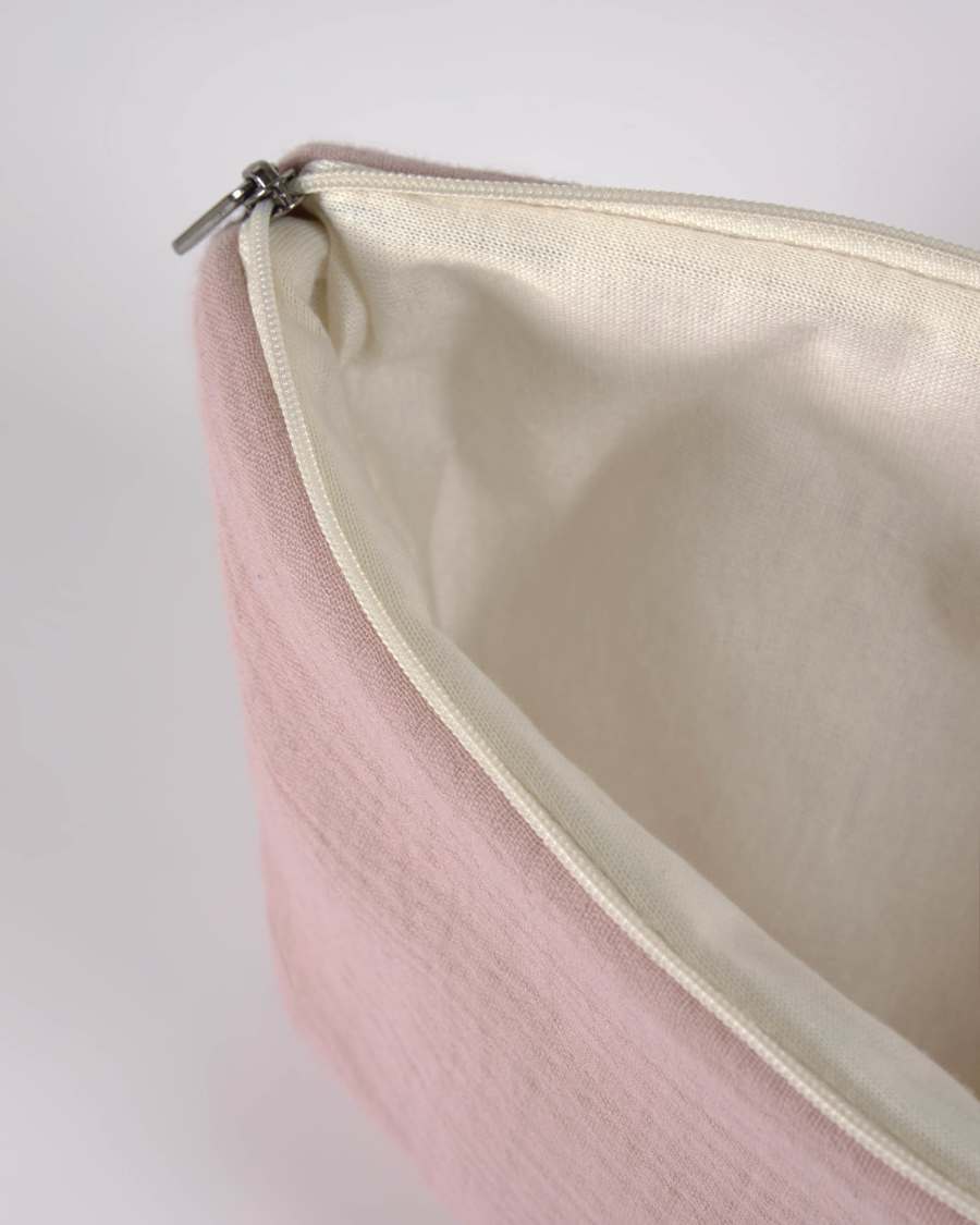 100% organic cotton (GOTS) Breisa Wash Bag in pink