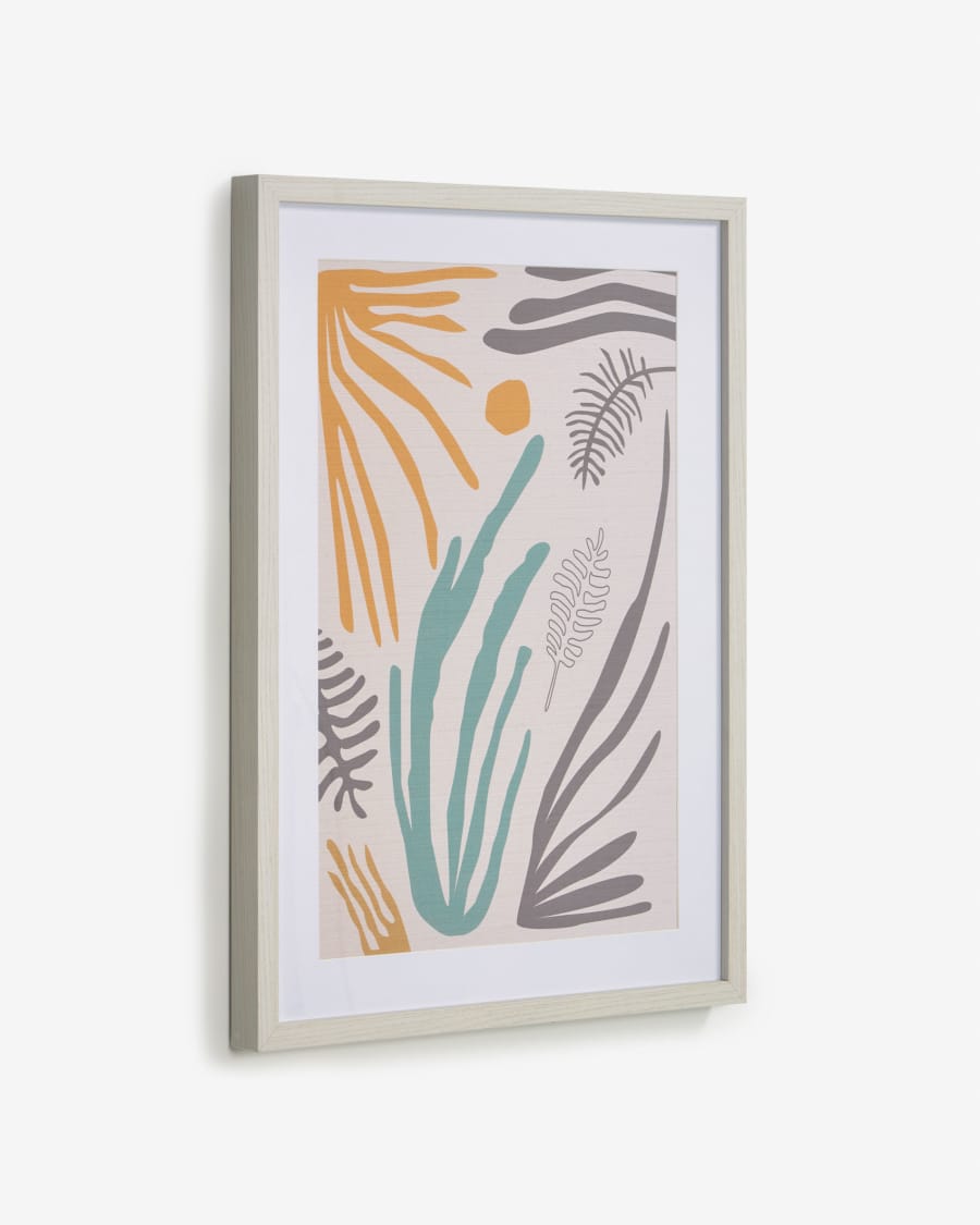 Kamara picture with multicoloured seaweed 50 x 70 cm