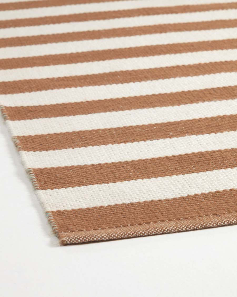 Aien multi-coloured striped PET mat