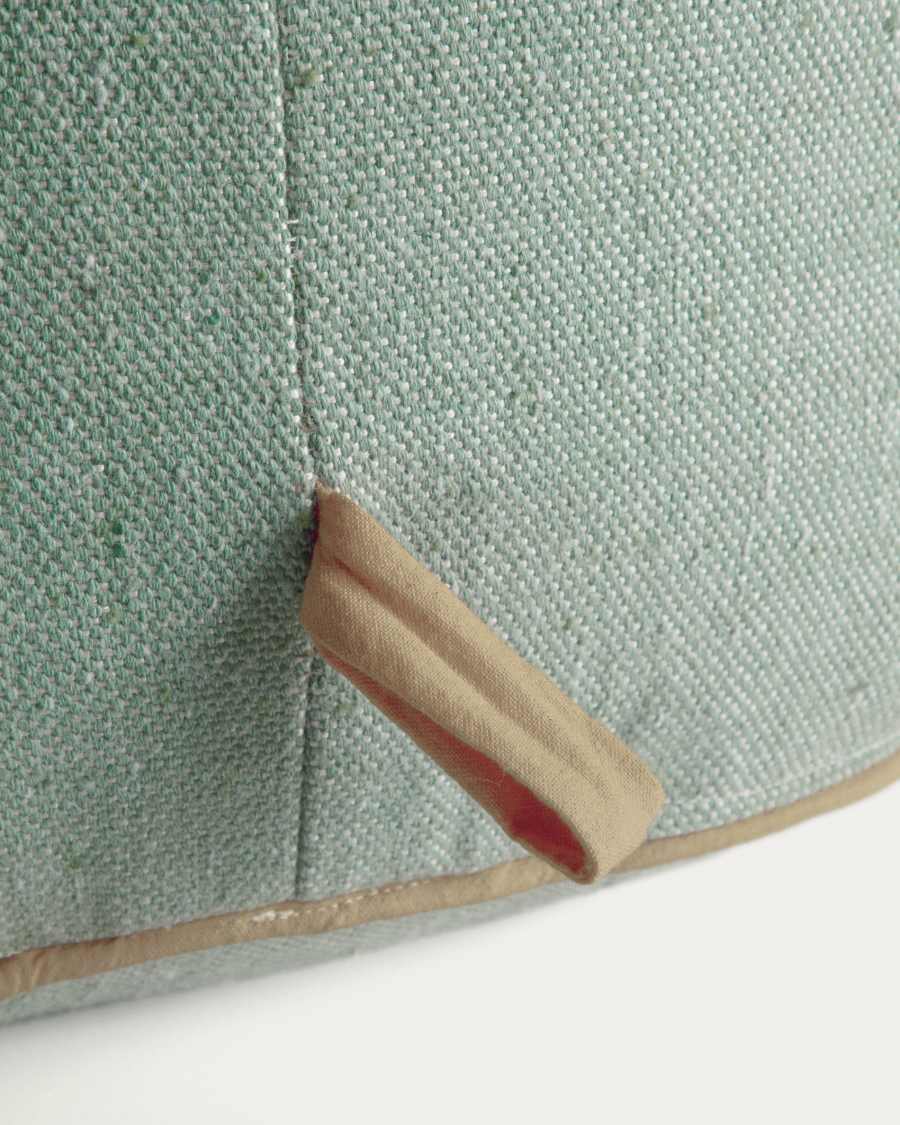 Pouf Dalila en PET vert de Ø 60cm