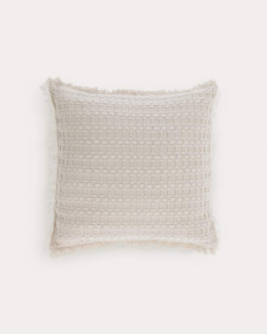 Fodera per cuscino Shallowin 100% cotone bianco 45 x 45 cm