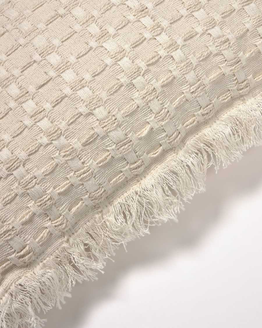 Fodera per cuscino Shallowin 100% cotone bianco 45 x 45 cm