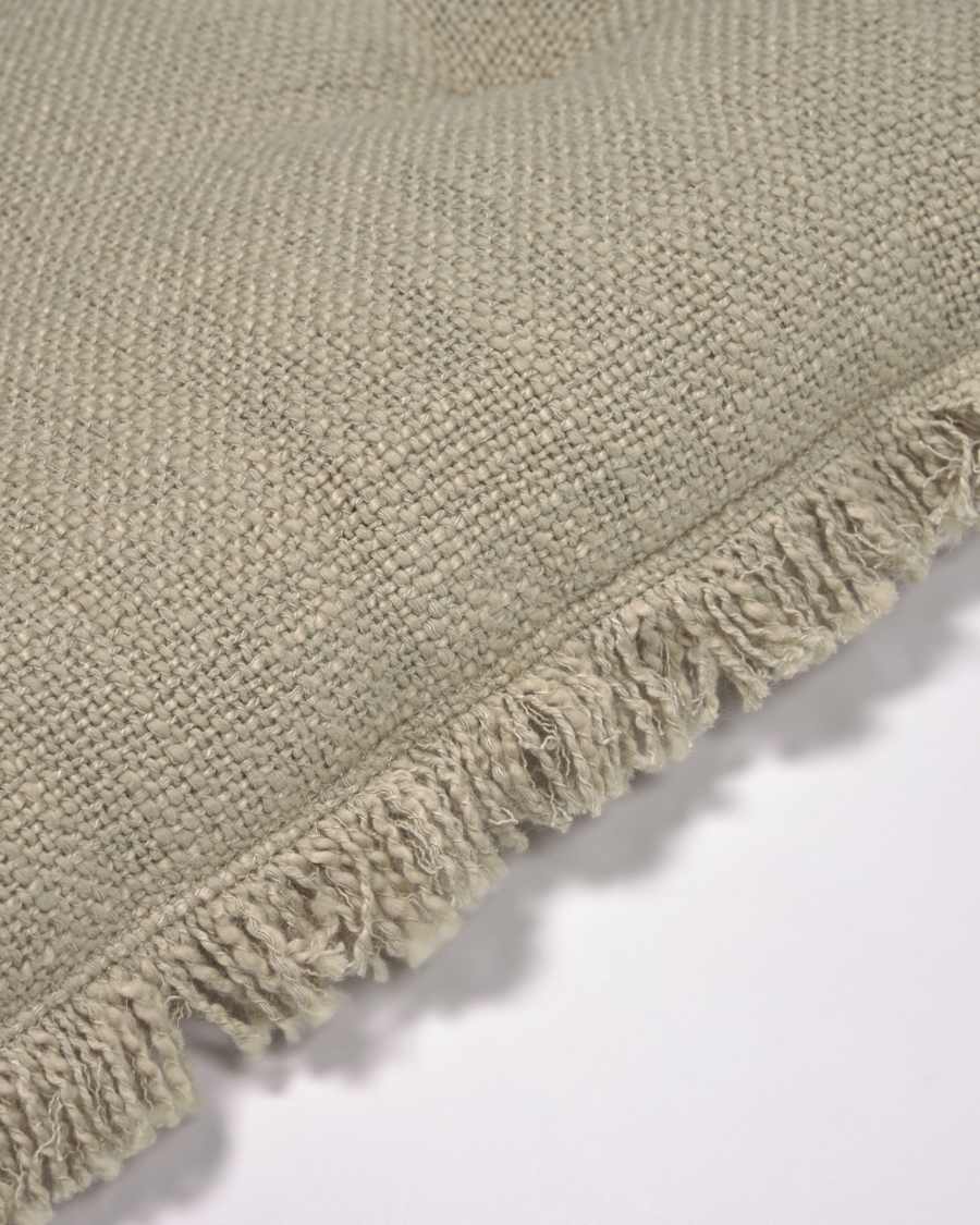 Coussin de chaise Brunela 100% coton vert 45 x 45 cm