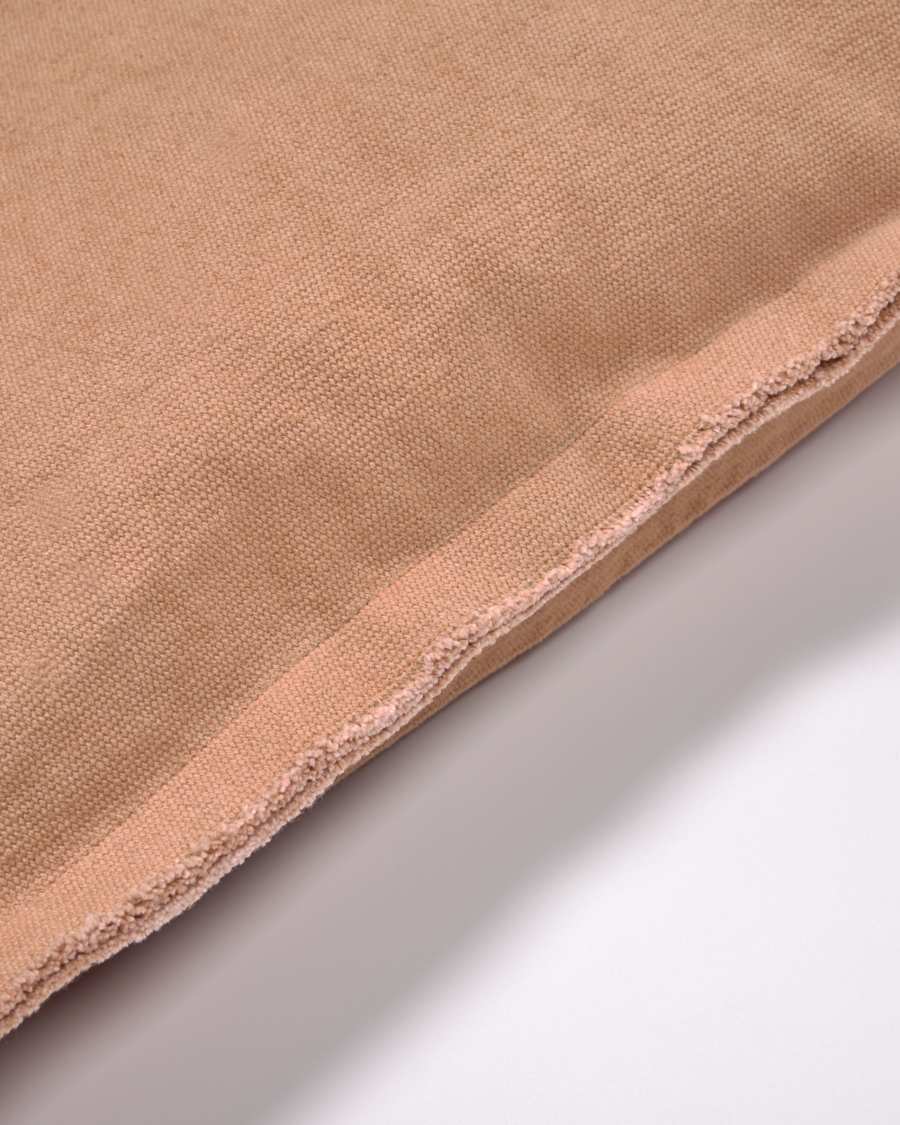 Housse de coussin Achebe 100% coton marron 60 x 60 cm